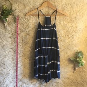 Acemi Blue & White Tie Dye Romper
